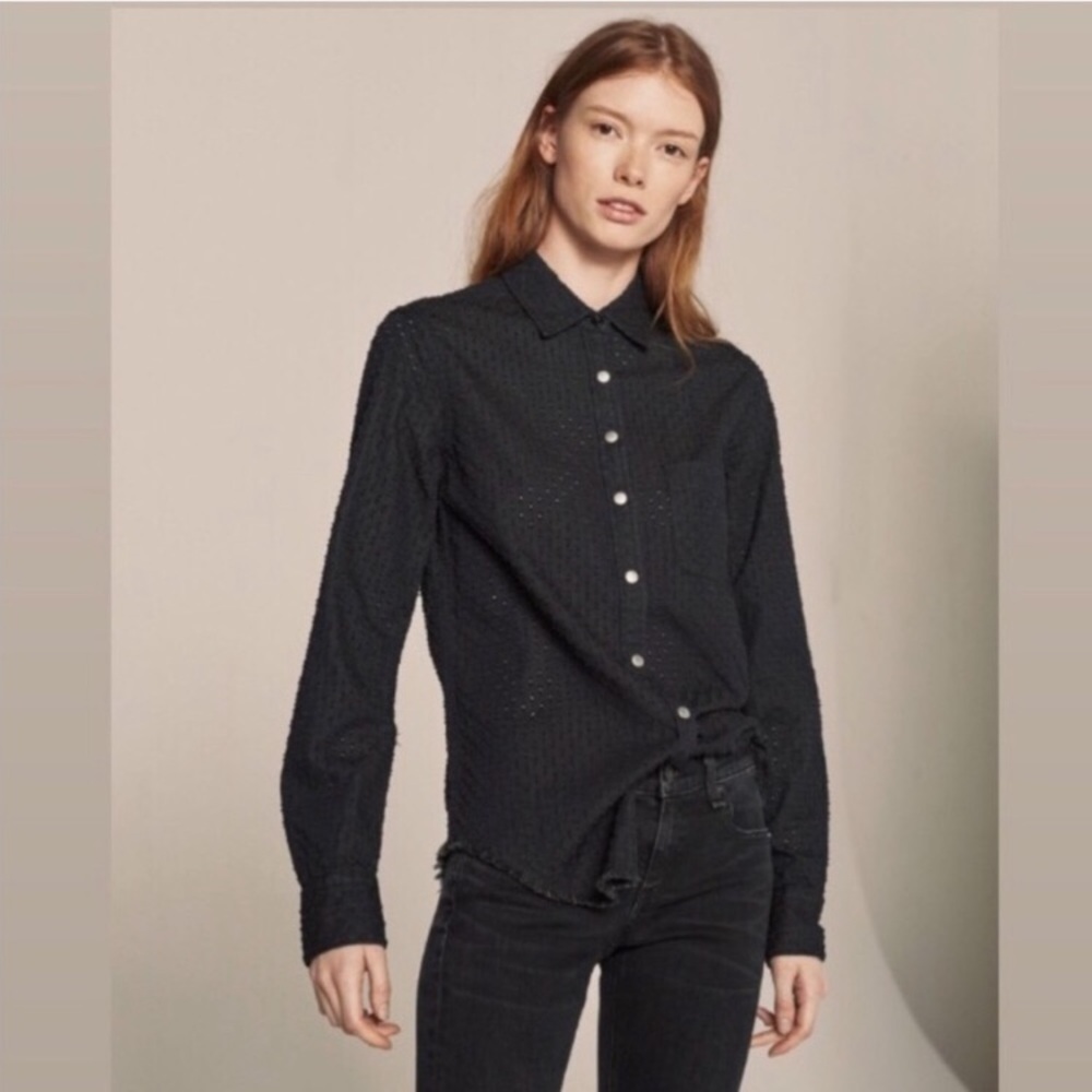 RAG & BONE Eyelet button down